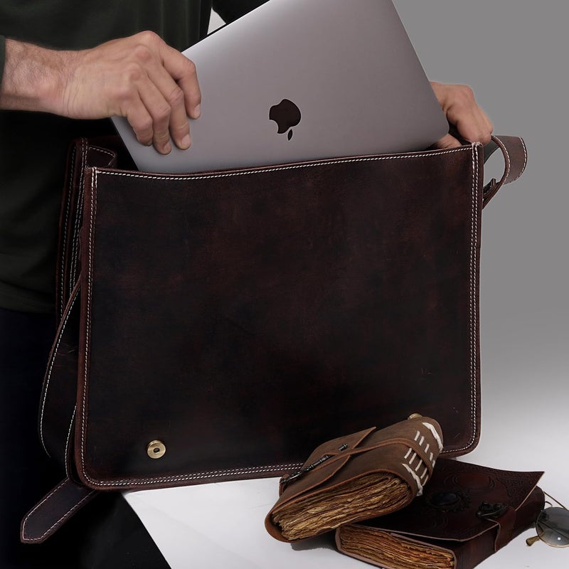 cuero 11 inch Small Crossbody Shoulder Genuine Leather iPad/Tablet Vintage Messenger Bag For 10.5 inch iPad Pro for Women & Men - Image 2